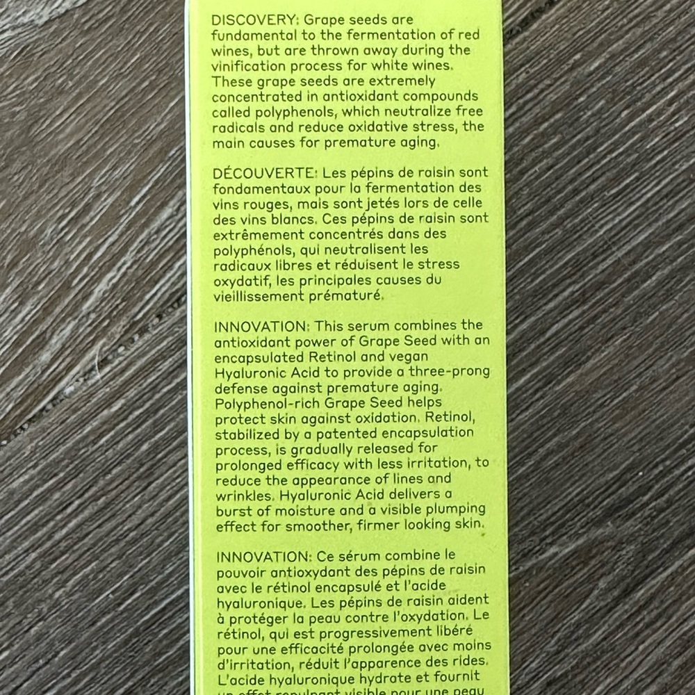 Sémillon Overnight Retinol Serum with Niacinamide + Hyaluronic Acid - Picture 5 of 5